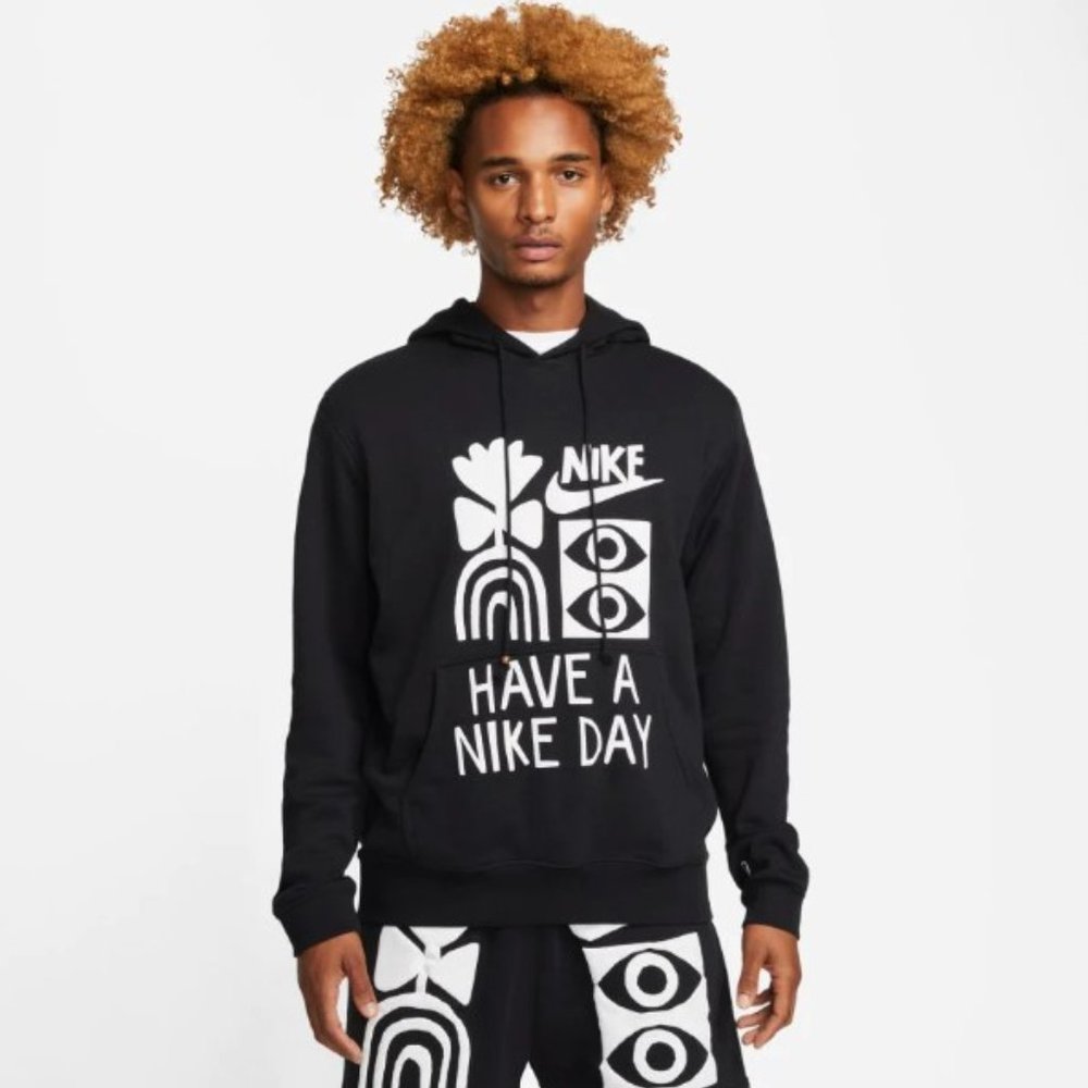 Nike Sportswear Men's French Terry Pullover Hoodie HAVE A NIKE DAY Sz Large